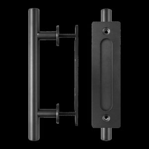 Carbon Steel Door Handle & Flush Pull Wood Gate Hardware 12"