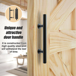 Carbon Steel Door Handle & Flush Pull Wood Gate Hardware 12"