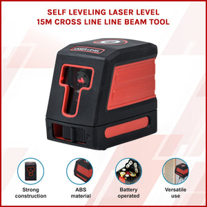 Self Leveling Laser 15M Cross Line Beam Tool