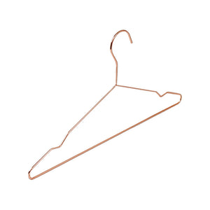 Adult 16.5" Rose Gold Shiny Metal Wire Coat Suit Top Clothes Hangers (60Pc Per Set)