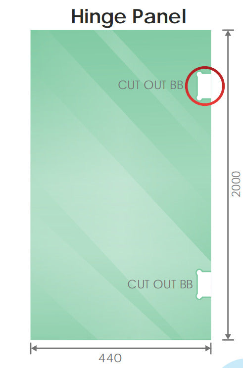 110X90cm Corner Frameless Shower Screen With Gunmetal Brackets And Ss Hinges Square Knob Handle