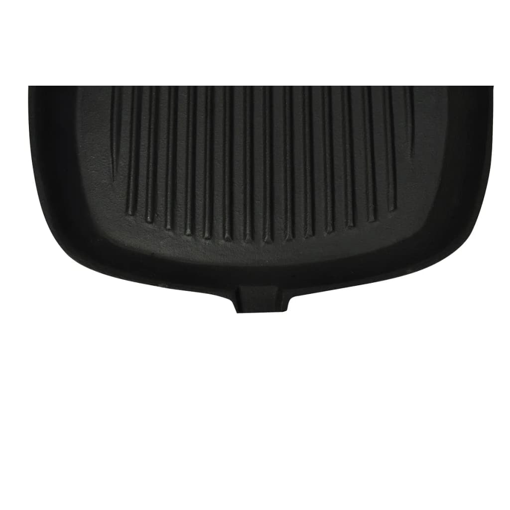 Grill Pan With Wooden Handle Cast Iron 20X20 Cm