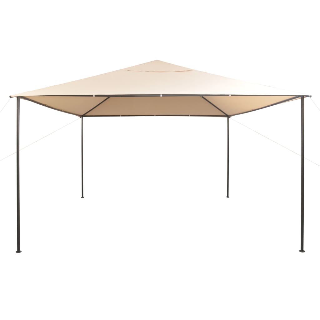 Gazebo Pavilion Tent Canopy 4X4 M Steel Beige