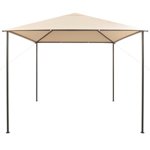 Gazebo Pavilion Tent Canopy 3X3 M Steel Beige