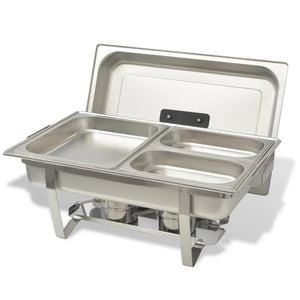 3 Piece Chafing Dish Set Stainless Steel