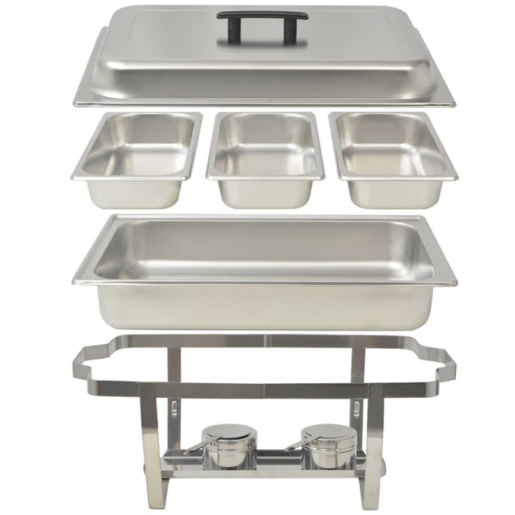 3 Piece Chafing Dish Set Stainless Steel