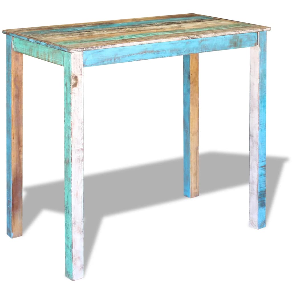 Bar Table Solid Reclaimed Wood 115X60x107 Cm