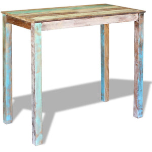 Bar Table Solid Reclaimed Wood 115X60x107 Cm