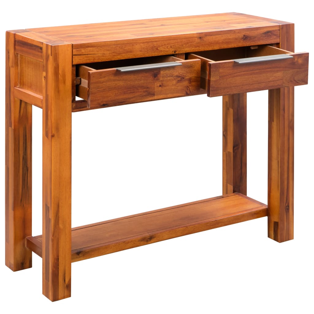 Console Table Solid Acacia Wood 86X30x75 Cm