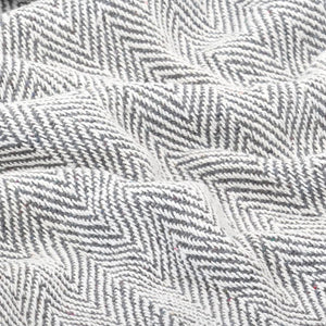 Throw Cotton Herringbone 220X250 Cm Grey