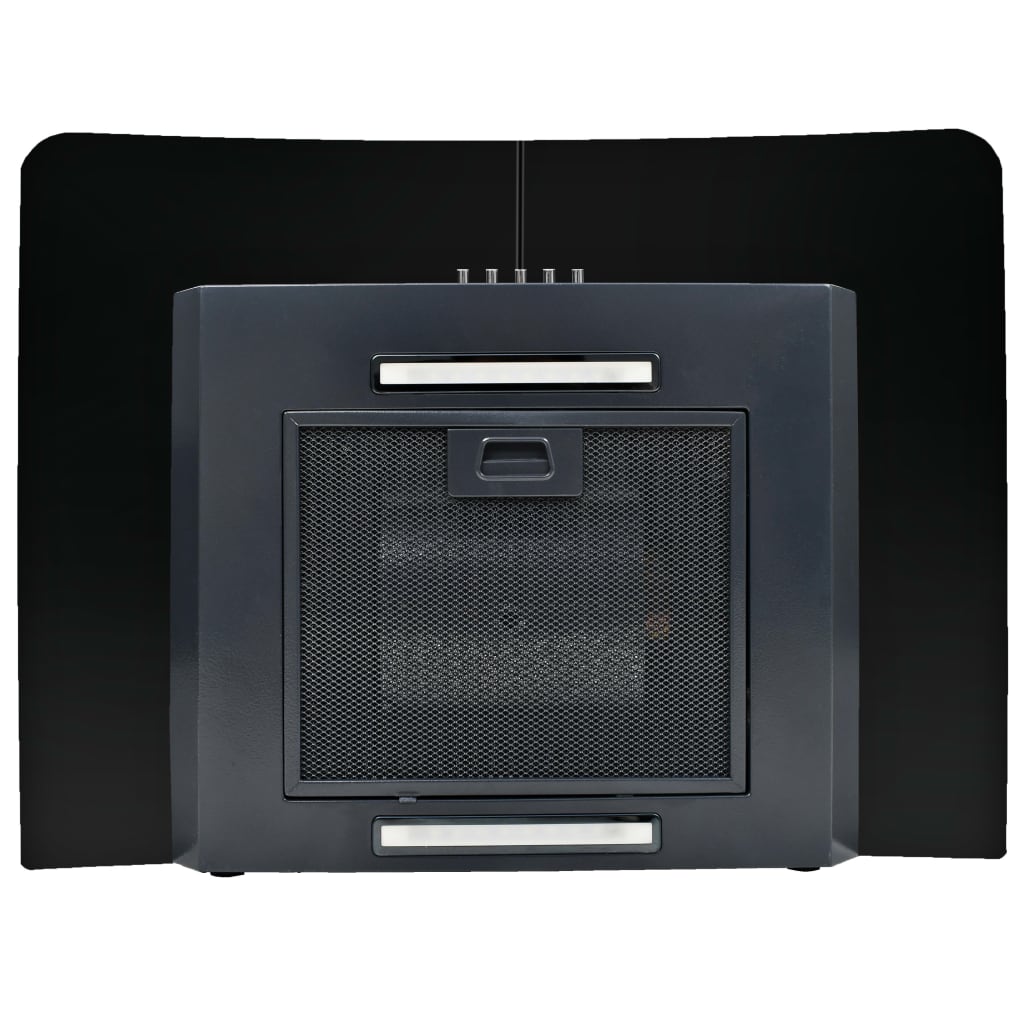 Wall Mounted Range Hood Stainless Steel 756 M/H 60 Cm Black