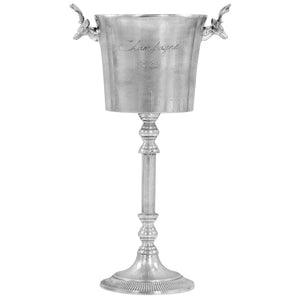 Champagne Cooler Solid Aluminium 39X29x71 Cm Silver