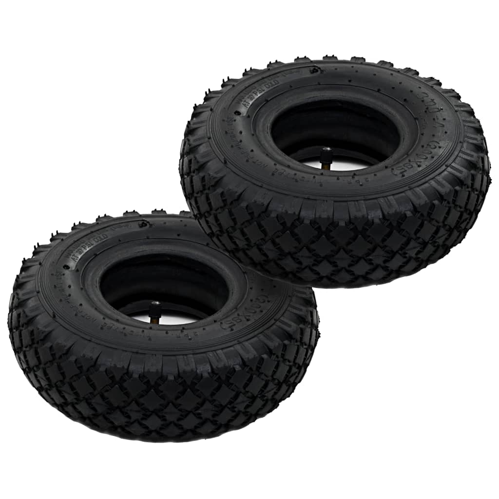 2 Tyres Inner Tubes 3.00-4 260X85 For Sack Truck Wheel Rubber