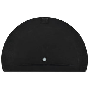 Parasol Base Half Round Polyresin 9 Kg Black