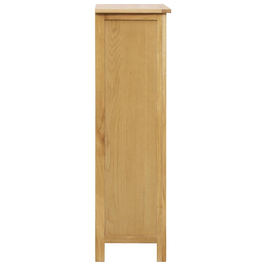 Wine Cabinet 56X32x110 Cm Solid Oak Wood