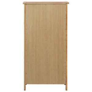 Wine Cabinet 56X32x110 Cm Solid Oak Wood