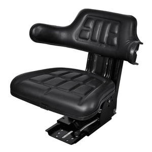 Tractor Seat With Suspension Black