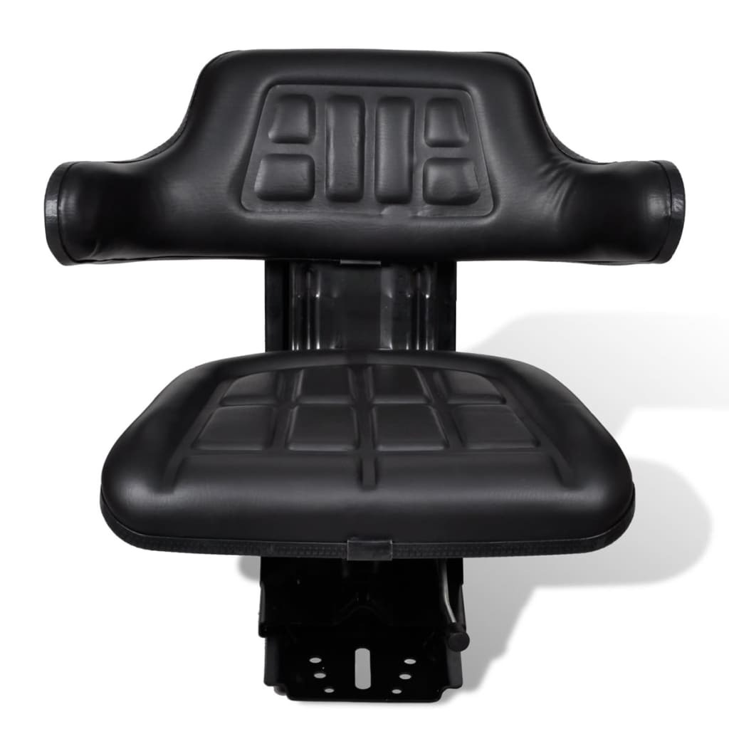 Tractor Seat With Suspension Black