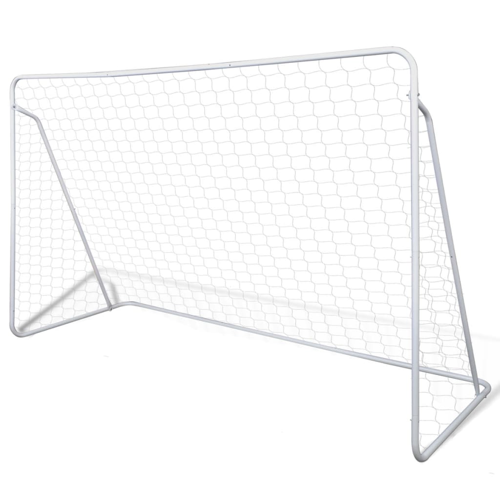 Soccer Goal Post Net Set Steel 240 X 90 150 Cm High-Quality