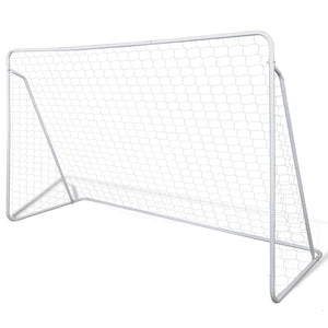 Soccer Goal Post Net Set Steel 240 X 90 150 Cm High-Quality