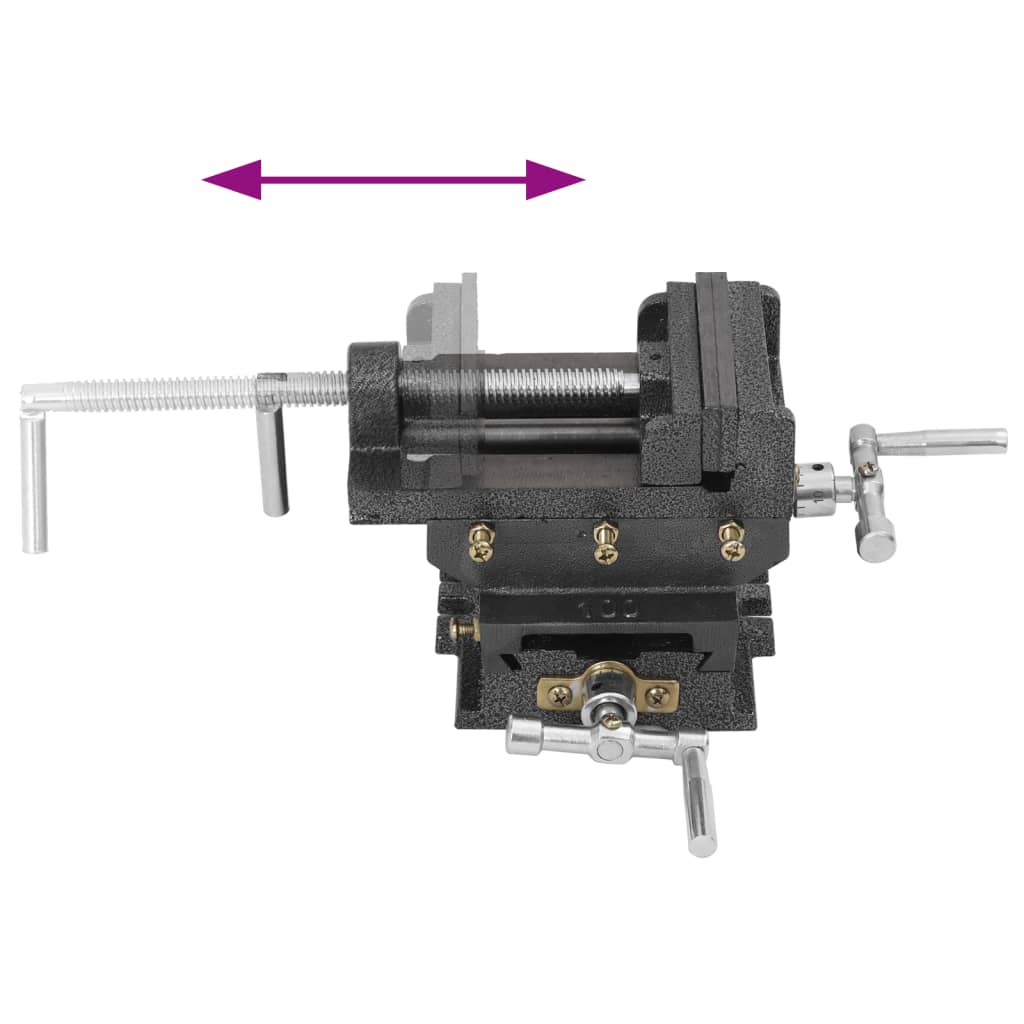 Manually Operated Cross Slide Drill Press Vice 78 Mm