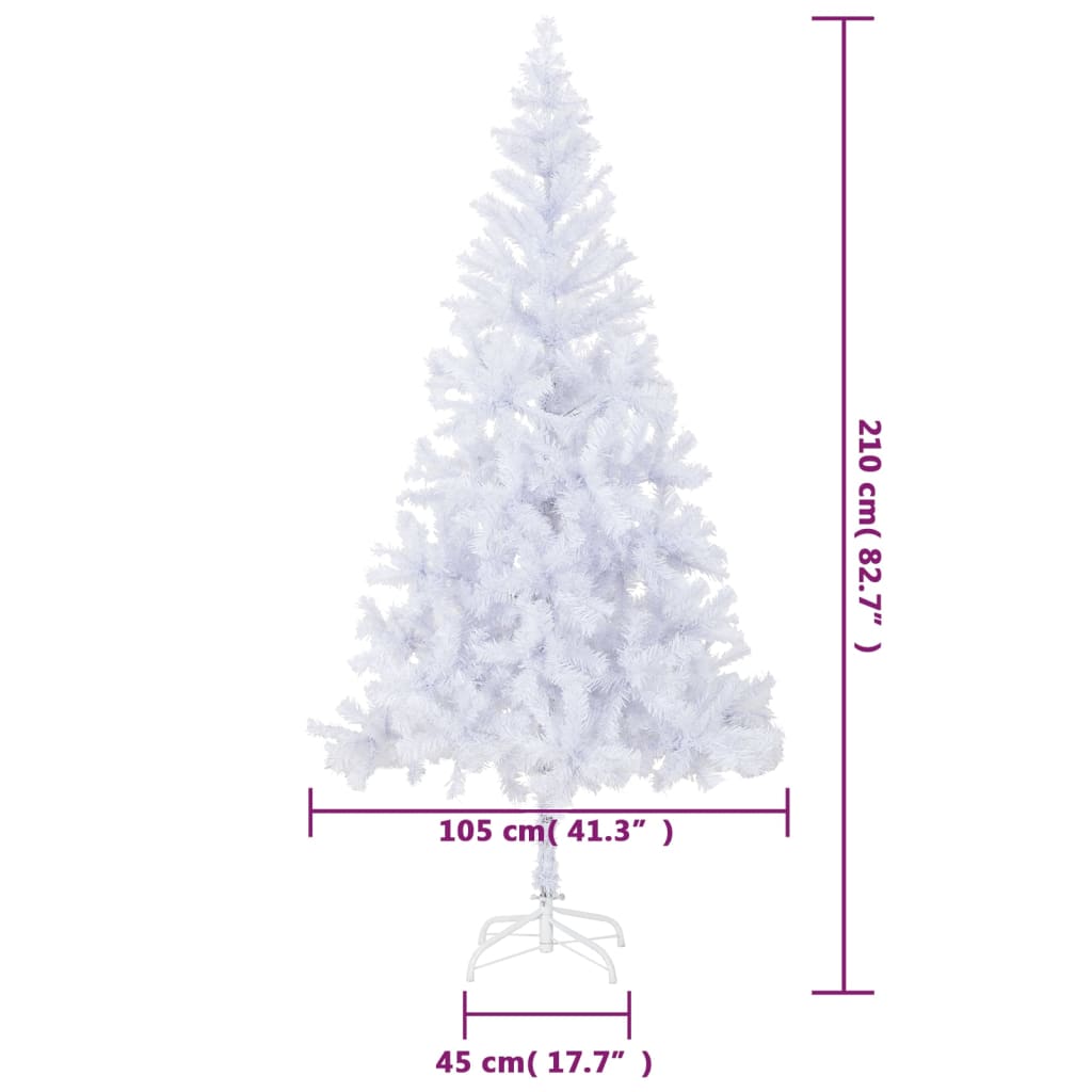Artificial Christmas Tree With Steel Stand 210 Cm 910 Branches