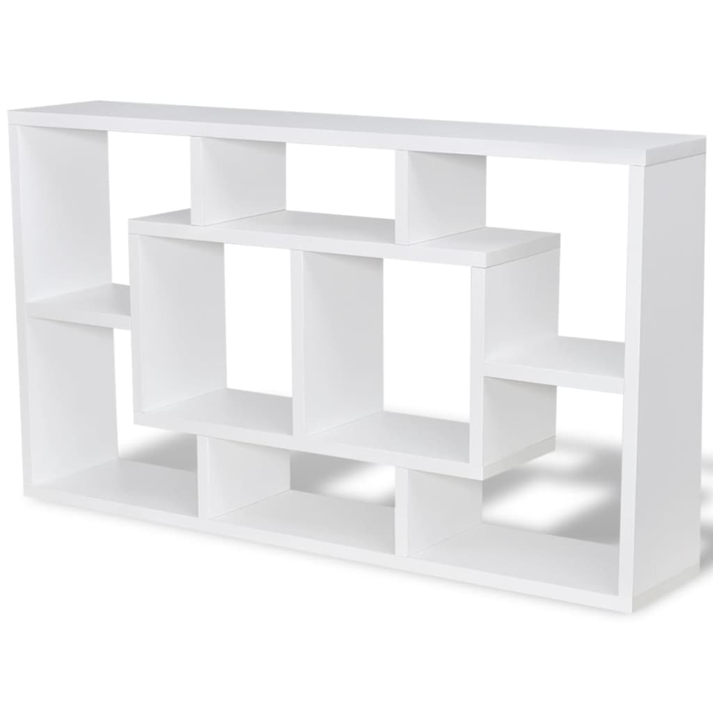 Floating Wall Display Shelf 8 Compartments