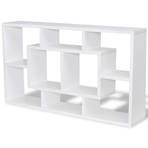 Floating Wall Display Shelf 8 Compartments