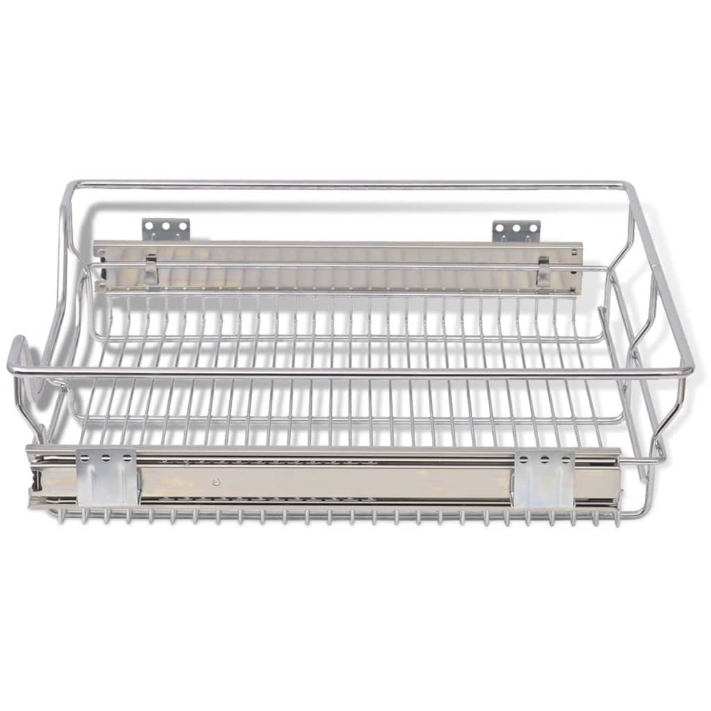 Pull-Out Wire Baskets 2 Pcs Silver 500 Mm