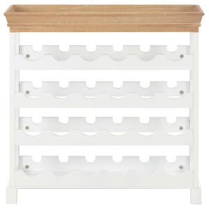 Wine Cabinet White 70X22.5X70.5 Cm Mdf