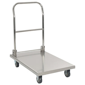 Platform Wagon Silver 82X53x86 Cm Stainless Steel