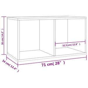 Vinyl Storage Box Sonoma Oak 71X34x36 Cm Engineered Wood