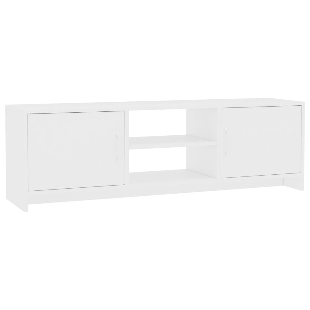 Tv Cabinet White 120X30x37.5 Cm Engineered Wood