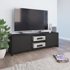 Tv Cabinet Grey 120X30x37.5 Cm Engineered Wood