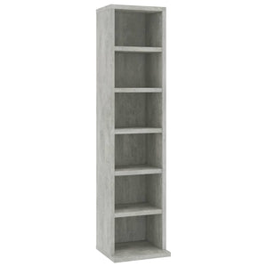 Cd Cabinet Concrete Grey 21X20x88 Cm Engineered Wood