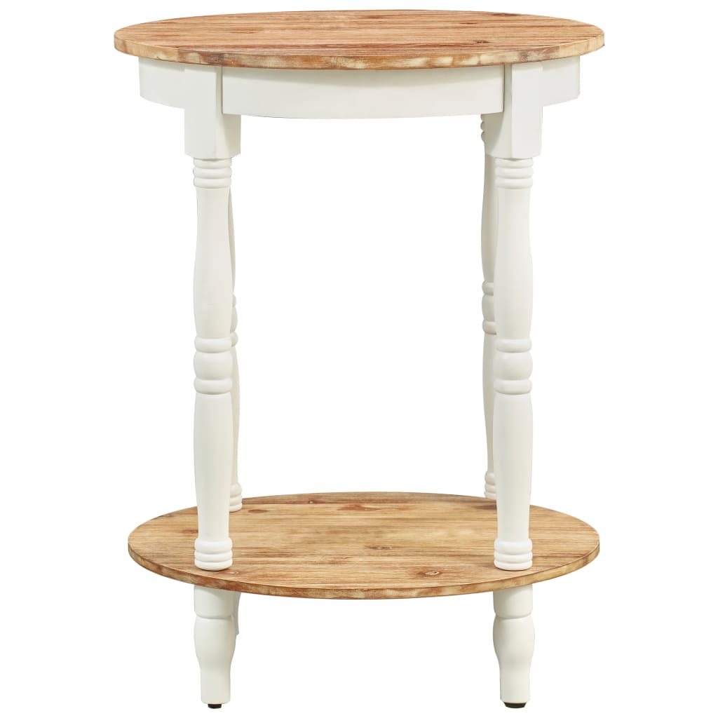 Side Table 50X40x66 Cm Solid Acacia Wood