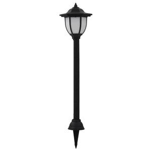 Outdoor Solar Lamps 6 Pcs Led Black