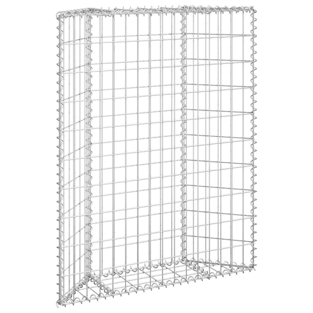 Trapezium Gabion Raised Bed Galvanised Steel 100X20x100 Cm