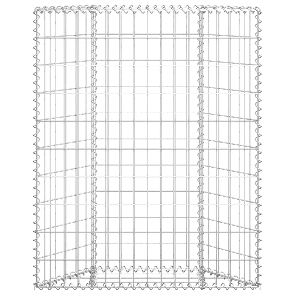 Trapezium Gabion Raised Bed Galvanised Steel 100X20x100 Cm