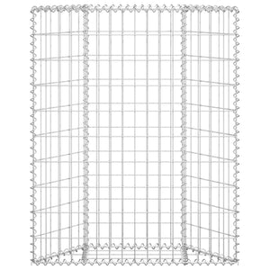 Trapezium Gabion Raised Bed Galvanised Steel 100X20x100 Cm