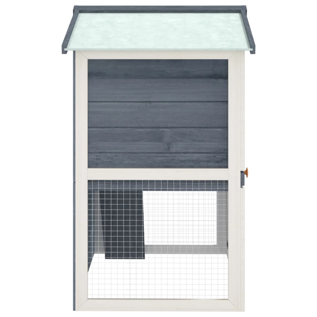 Outdoor Rabbit Hutch 3 Doors Wood