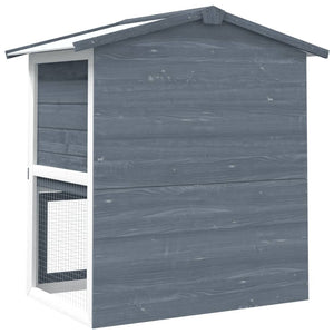 Outdoor Rabbit Hutch 3 Doors Wood