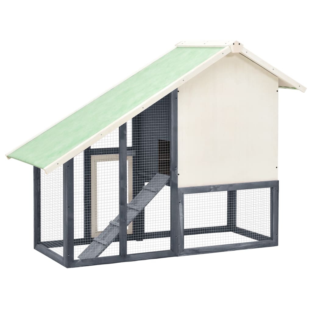 Rabbit Hutch 140X63x120 Cm Solid Firwood