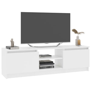 Tv Cabinet White 120X30x35.5 Cm Engineered Wood