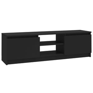 Tv Cabinet Black 120X30x35.5 Cm Engineered Wood