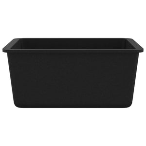 Granite Kitchen Sink Single Basin Black