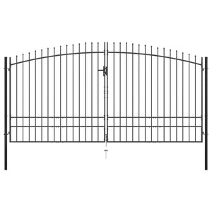 Double Door Fence Gate With Spear Top 400X248 Cm