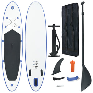 Stand Up Paddle Board Set Sup Surfboard Inflatable Blue And White