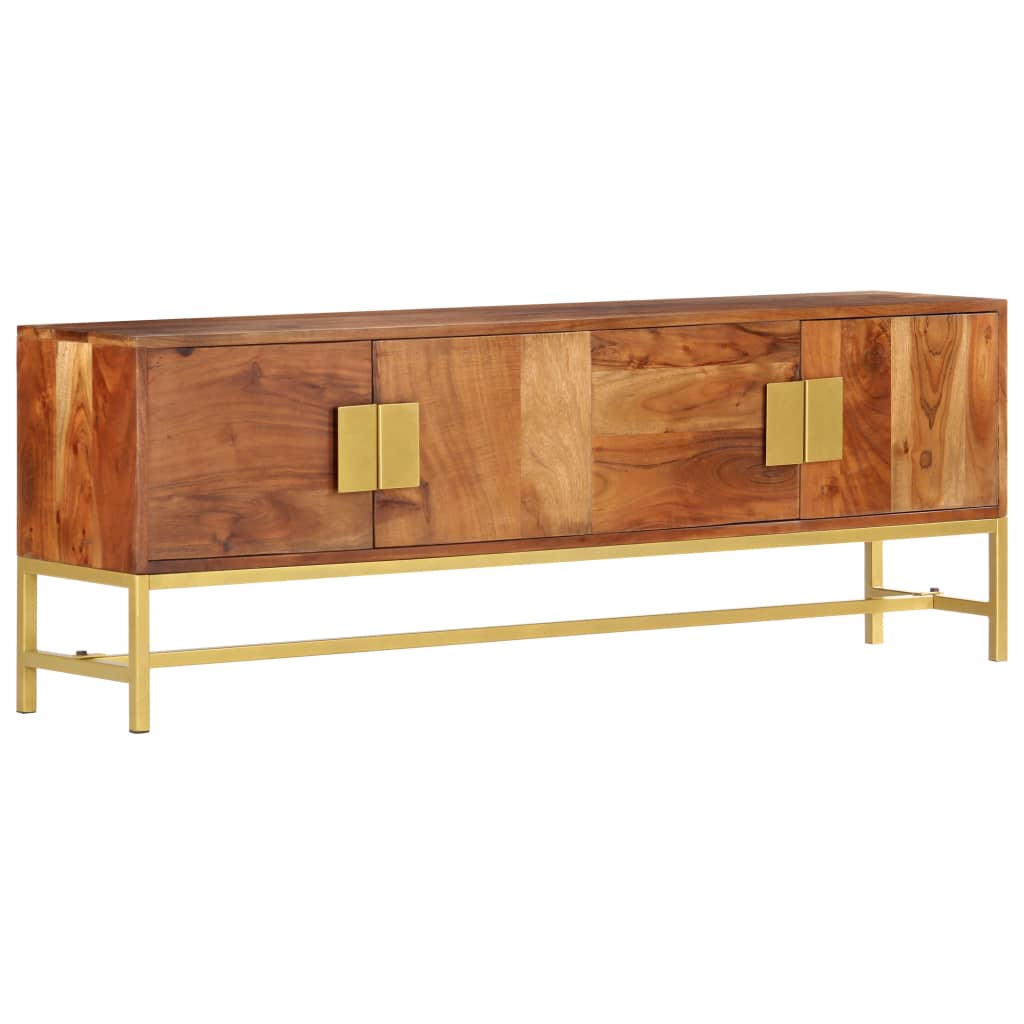 Tv Cabinet 140X30x50 Cm Solid Acacia Wood