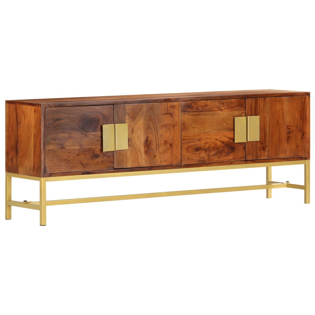 Tv Cabinet 140X30x50 Cm Solid Acacia Wood